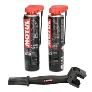 Kit Spray Curățare Și Ungere Chain Care Kit C1 (400ml) + C2 (400ml) + Chain Brush