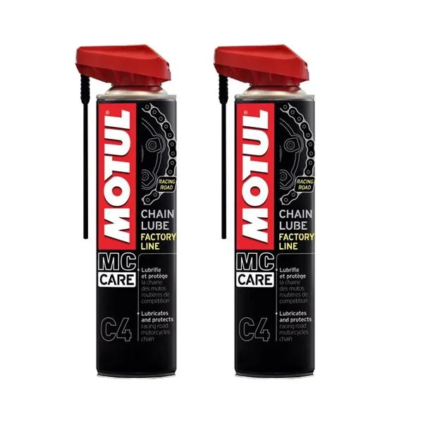 PROMO 2x Spray Ungere Lanț Motul C4 Factory Line 400ml