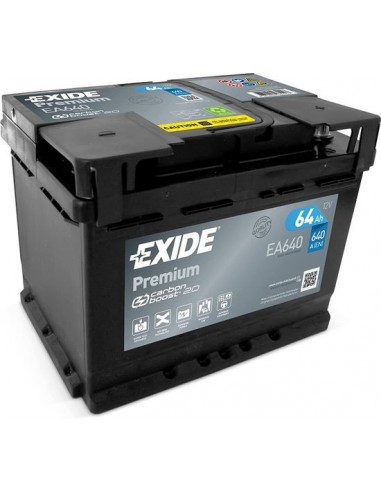 Baterie auto EXIDE PREMIUM 64Ah EA640 EN 640A