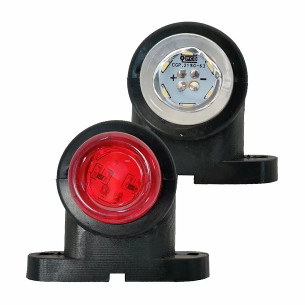 Lampa Gabarit mini cu LED 12-24V set 2buc – Alb/Rosu