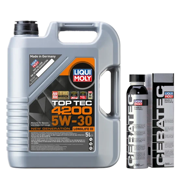 Pachet Liqui Moly TopTec 4200 5W30 5L + Ceratec